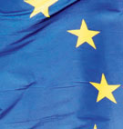 En del av en EU-flagga