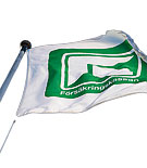Försäkringskassans flagga vajar i vinden